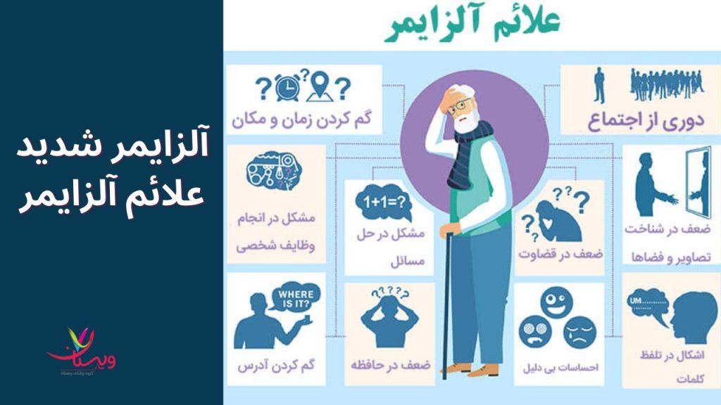علائم و نشانههای آلزایمر شدید مراقبت از بیماران در مرحله آلزایمر شدید