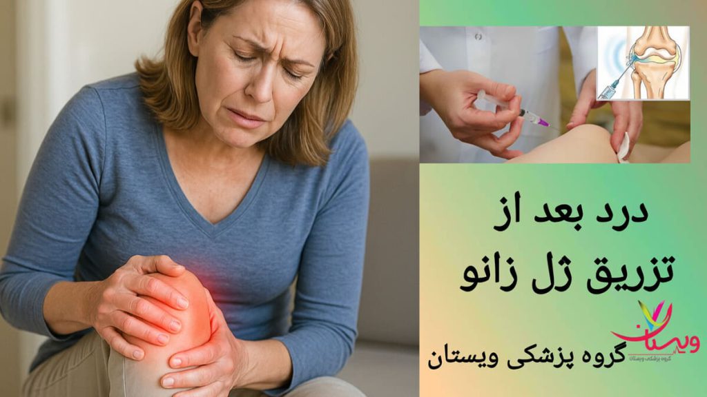 روش های کاهش درد بعد از تزریق ژل بیمار پس از تزریق ژل به زانو، دچار درد خفیف شده است.