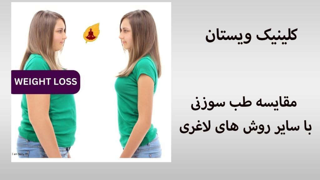 مقایسه طب سوزنی یک خانم قبل و بعد از لاغری
