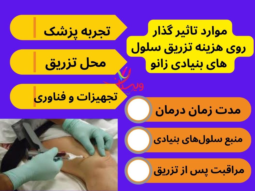 فیزیوتراپی چه مواردی روی هزینه تزریق سلول های بنیادی زانو تاثیر می گذارد