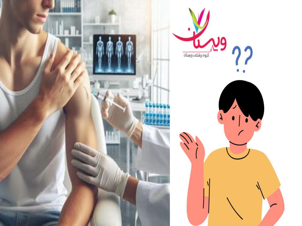 هزینه prp شانه هزینه تزریق پی ار پی شانه