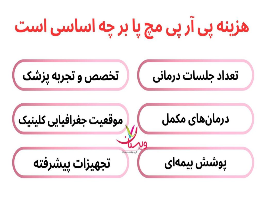 فیزیوتراپی هزینه پی آر پی مچ پا بر چه اساسی است