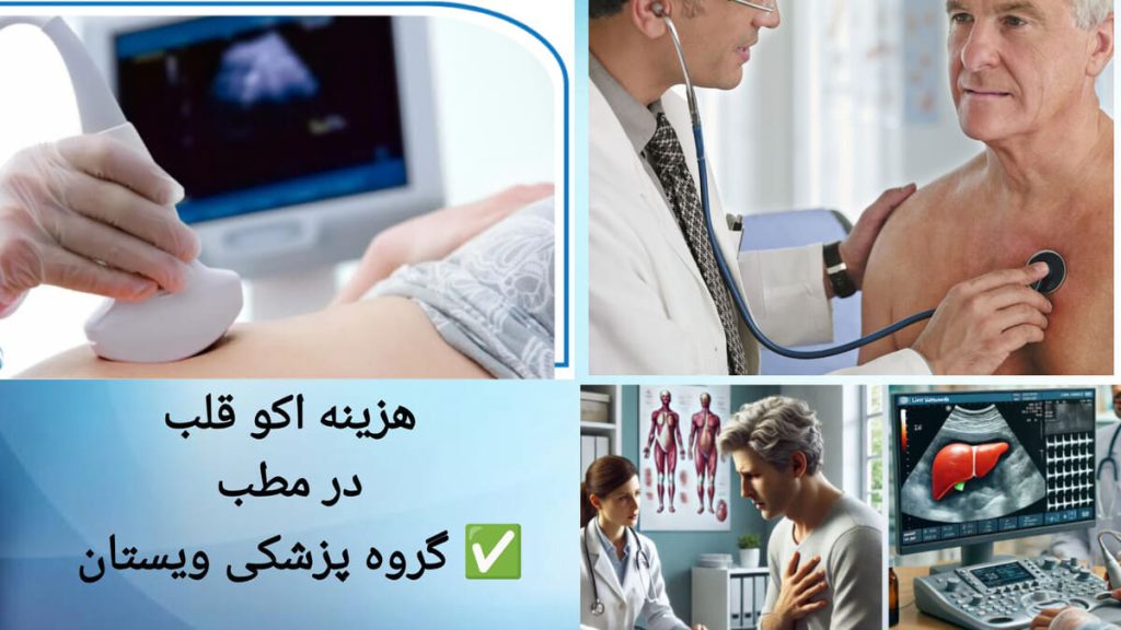 معاینه قلب بیمار توسط پزشک پزشک قبل از انجام اکو قلب، بیمار را معاینه می کند.