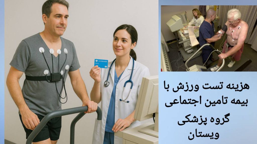 انجام تست ورزش با بیمه تامین اجتماعی پزشک برای بیمار با بیمه تامین اجتماعی، تست ورزش قلب انجام می دهد.