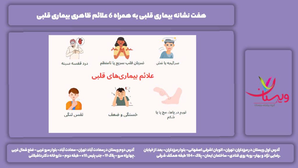 هفت نشانه بیماری قلبی