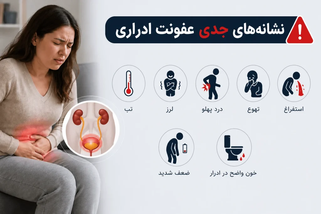 نشانههای جدی عفونت ادراری نشانههای جدی عفونت ادراری